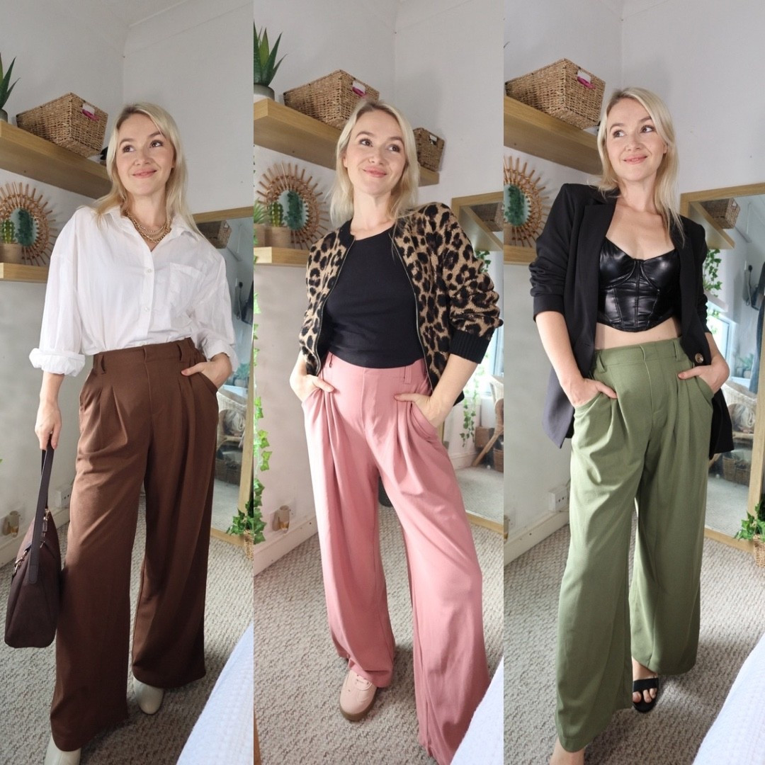 These wide leg trousers have a stretchy waistband and work for bloat friendly casual, going out, and workwear! Incredible! Use code MLSA15 for 15% off orders over £69

#LTKuk #LTKmidsize #LTKworkwear