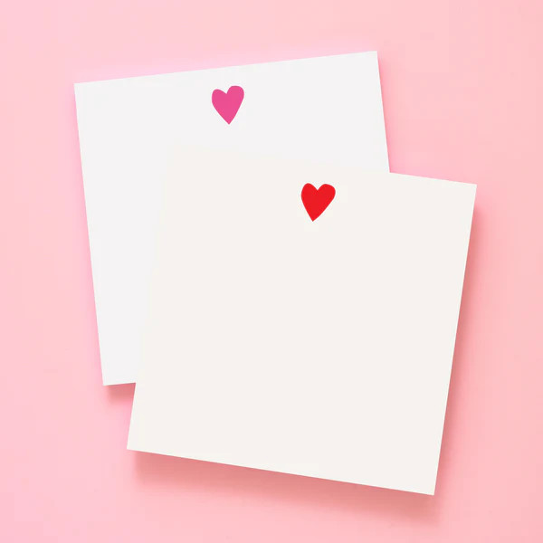 Heart Square Notepad | Joy Creative Shop