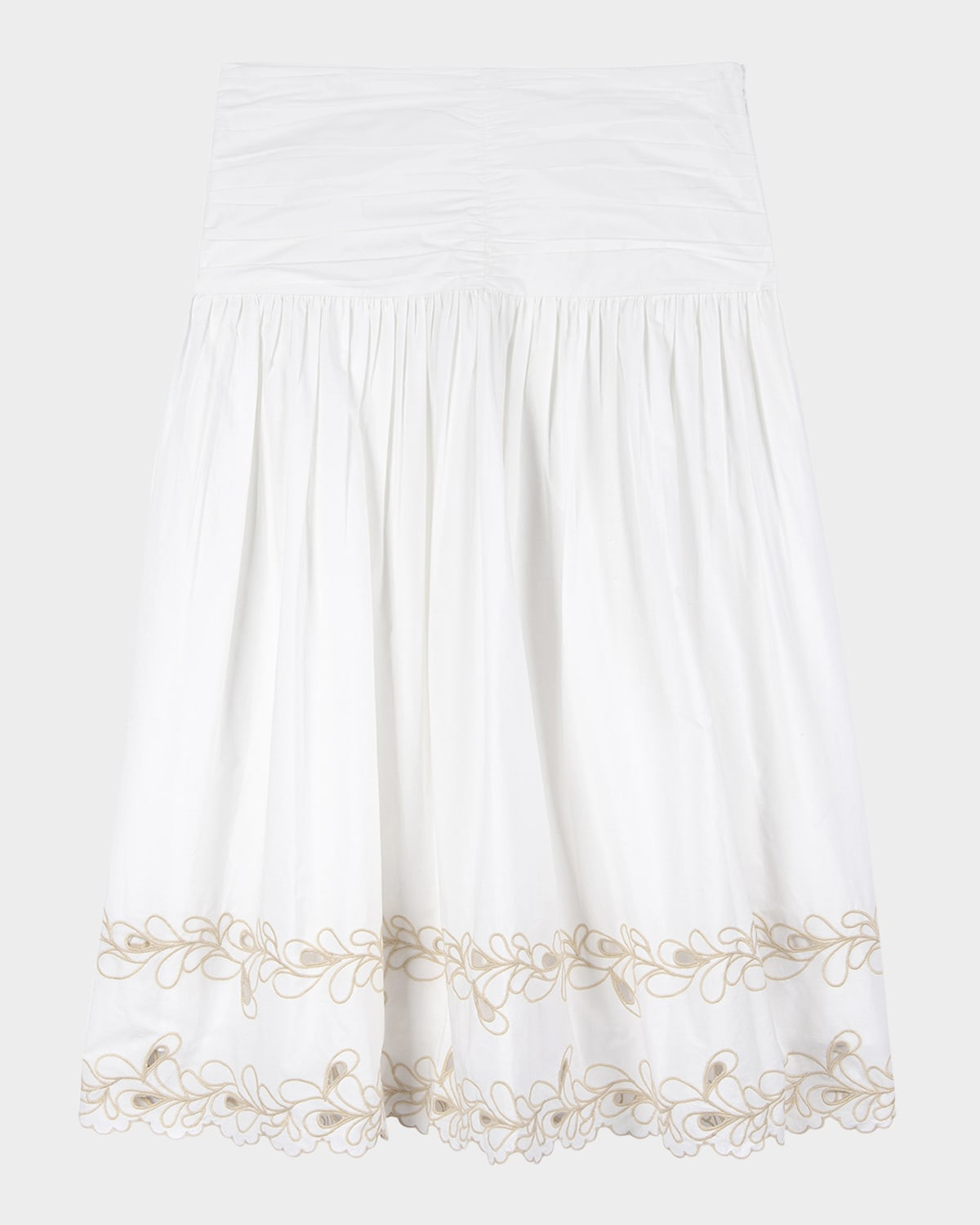 Sol Embroidered Cotton Maxi Skirt | Neiman Marcus