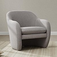 CHITA Accent Chair, Mid Century Modern Comfy Boucle Arm Chair for Living Room and Bedroom, Grey | Amazon (US)