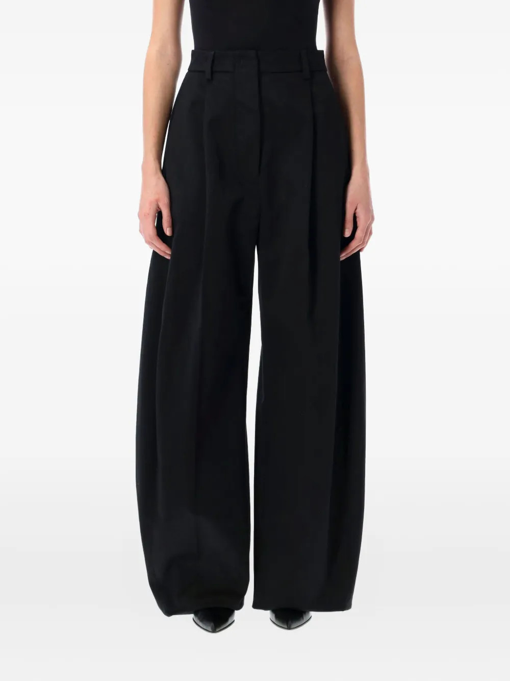 Billie pleated wide-leg trousers | Farfetch Global