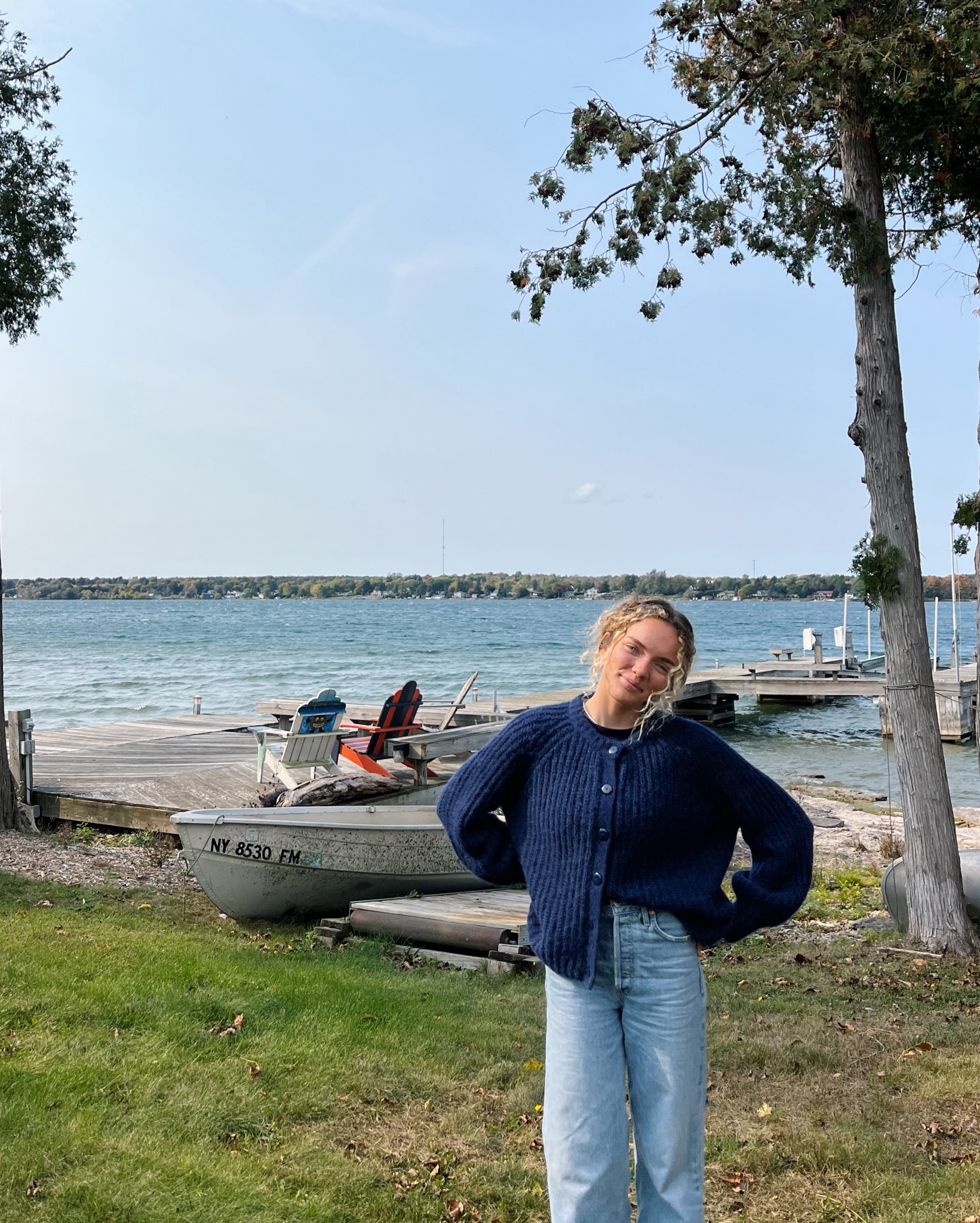 Fall vibes in this Sezane navy cardigan! Been focused on adding classic timeless pieces to my wardrobe  

#LTKWorkwear #LTKSeasonal #LTKStyleTip