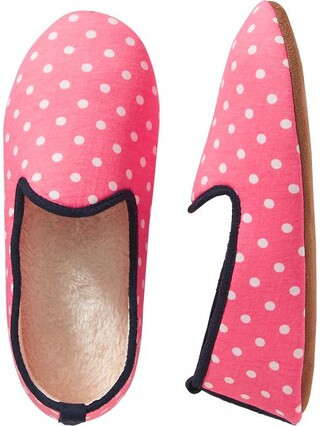 Old Navy Womens Jersey Slippers Size 10 - Pink dots | Old Navy US