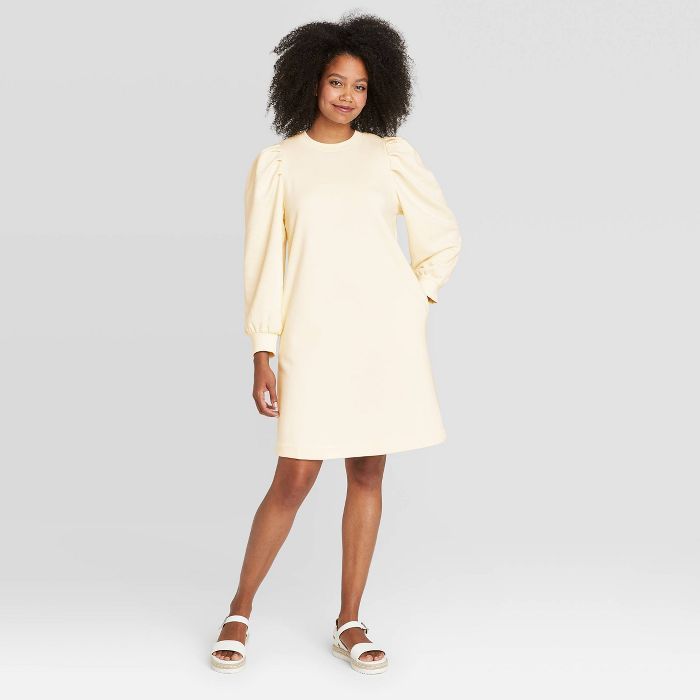 Women's Puff Long Sleeve Sweatshirt Dress - Prologue™ | Target