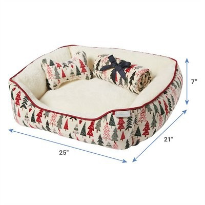 Frisco Christmas Tree Dog & Cat Bed & Gift Set | Chewy.com