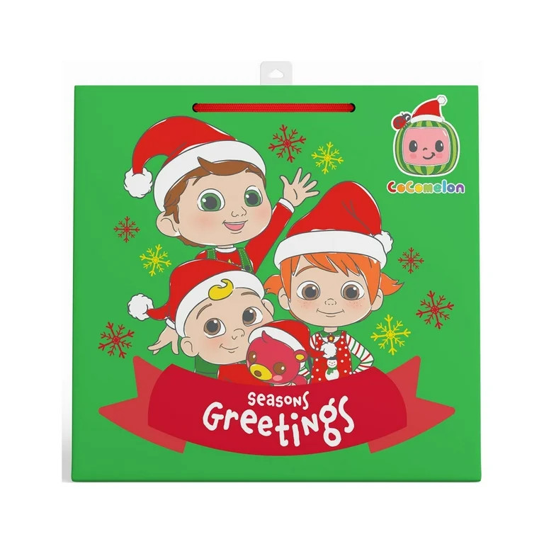 Cocomelon Large Gift Bag with Themed Designs for Holidays, Birthdays and Celebrations, 13 x 7 x 1... | Walmart (US)