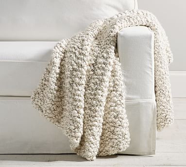 Shiloh Chunky Handknit Throw | Pottery Barn (US)