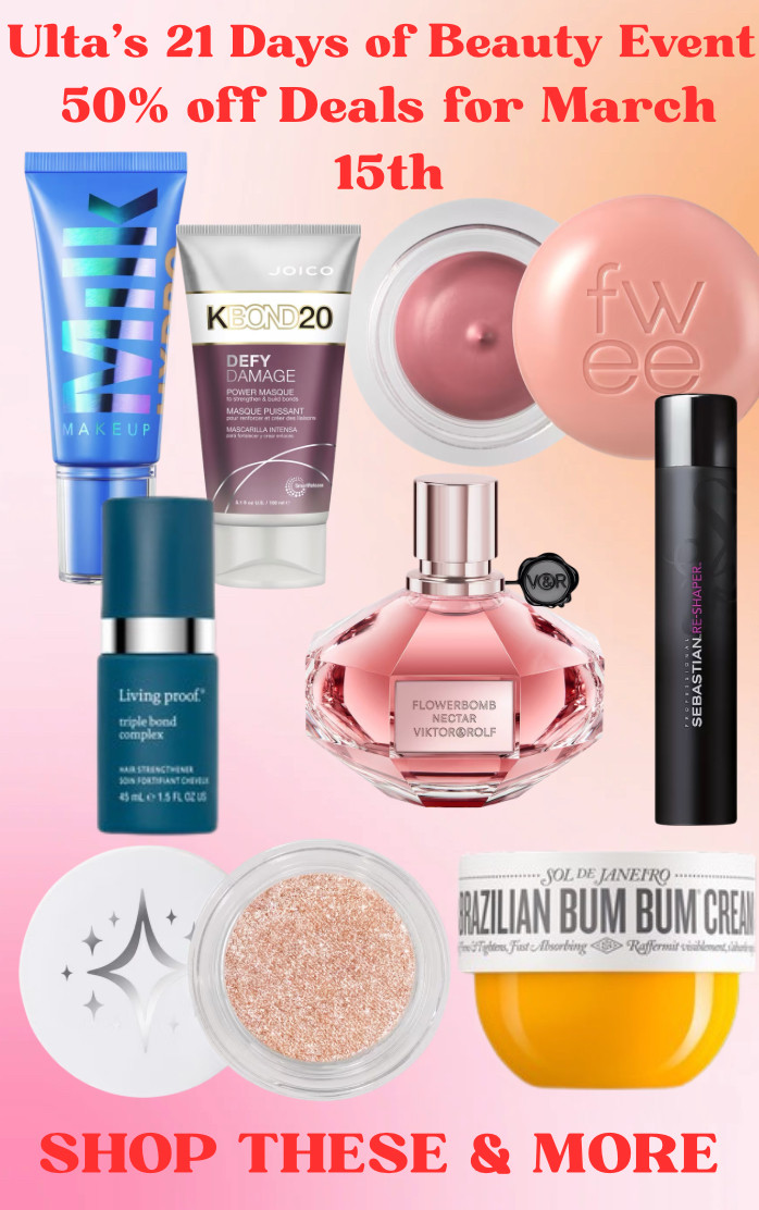 Ulta Beauty Steals for March 15th 

 

#LTKOver40 #LTKSaleAlert #LTKBeauty