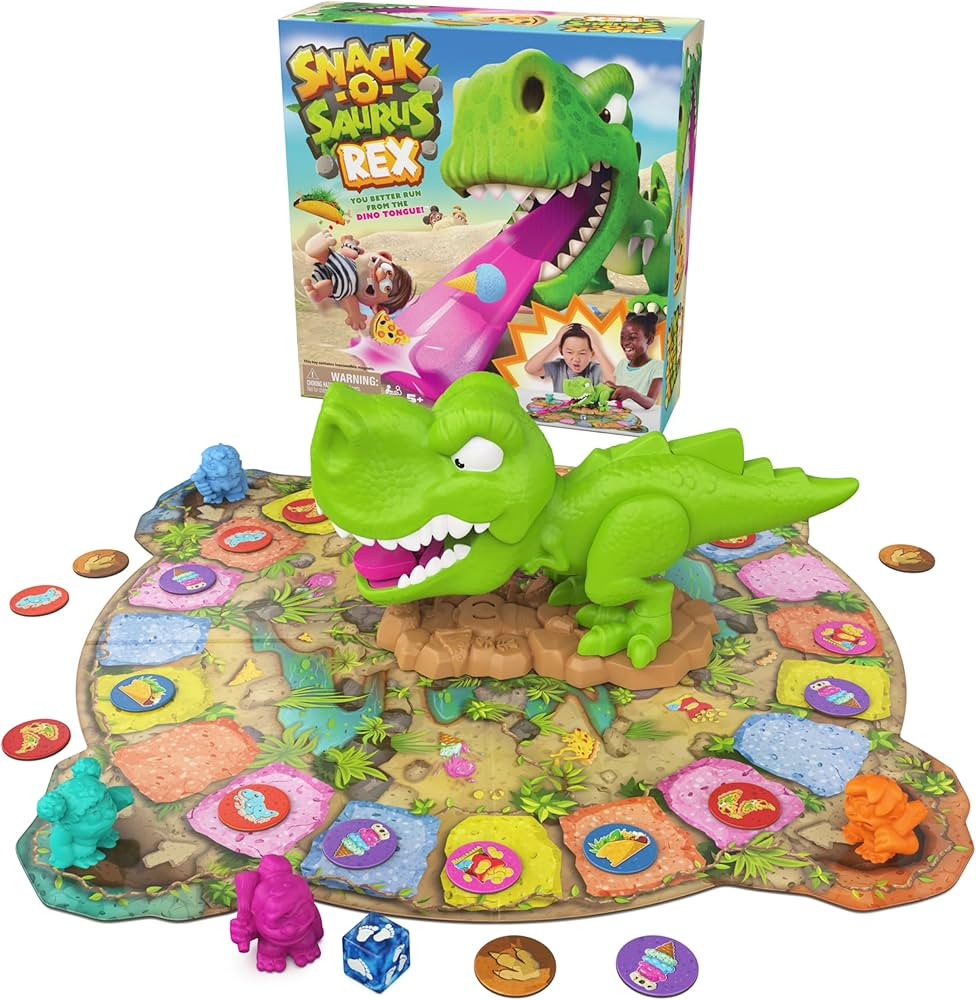 Spin Master Games, Snack-O-Saurus Rex Board Game, Kids Game, Funny Family Game, Fun Games, Family... | Amazon (US)