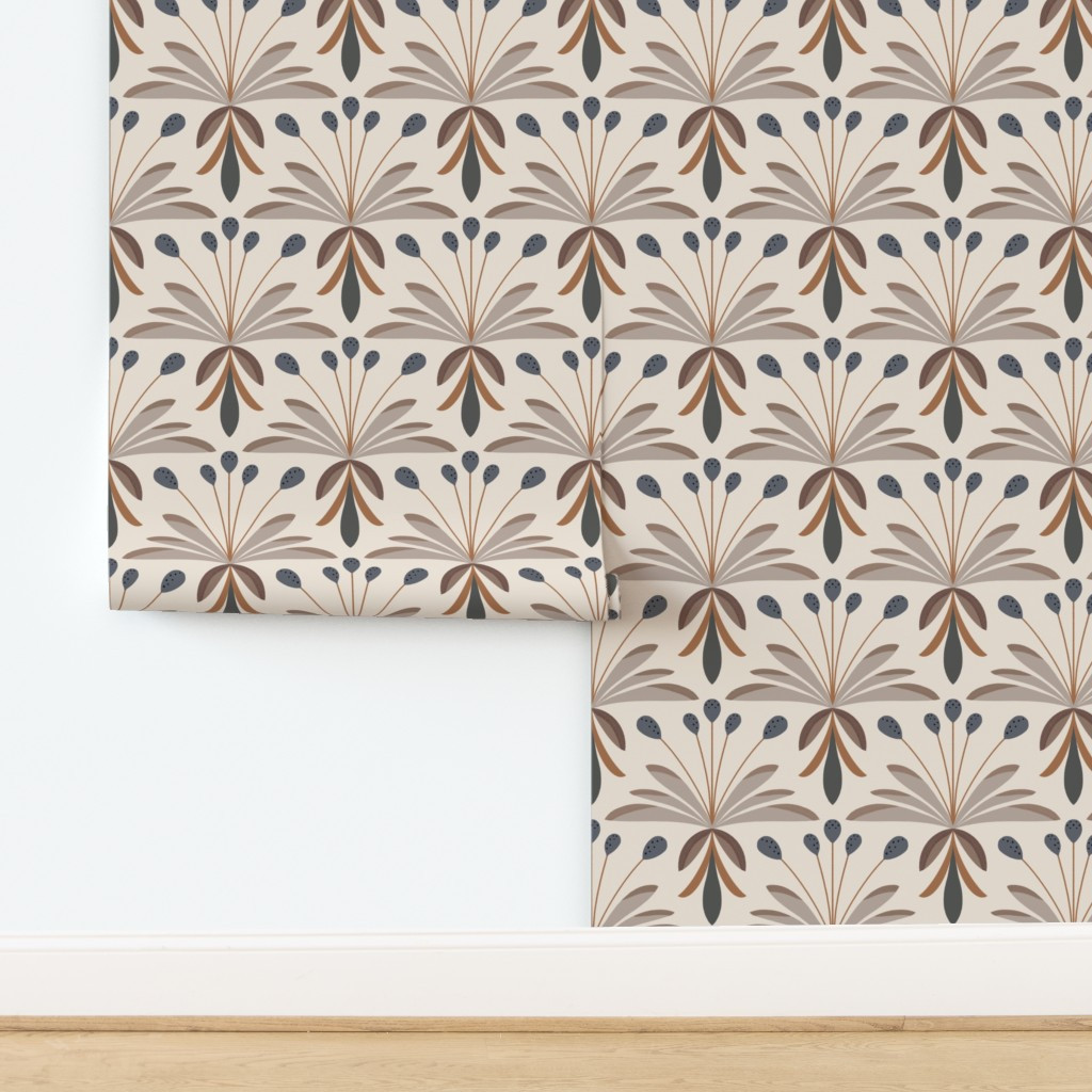 Delightful Deco Floral Wallpaper | Spoonflower | Spoonflower