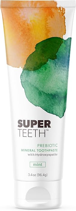 SuperTeeth Hydroxyapatite, Fluoride-Free Toothpaste with Prebiotics | Fights Cavities & Plaque Bu... | Amazon (US)