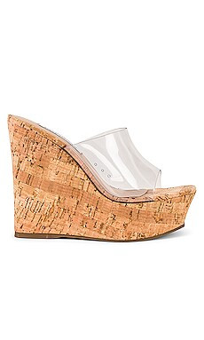 Steve Madden Barona Wedge in Clear from Revolve.com | Revolve Clothing (Global)