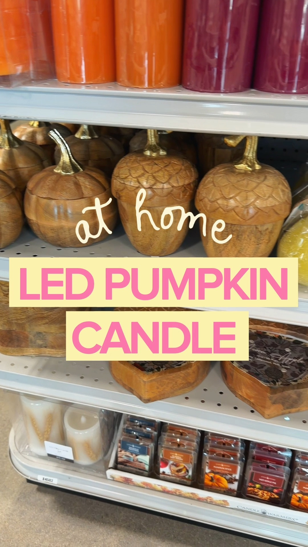 If you love the look of the popular LED pumpkin candles, At Home has them for a great price of $6.99!

#LTKHome