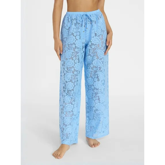No Boundaries Lace Pants Swim Coverup, Women’s XXS-XXL | Walmart (US)