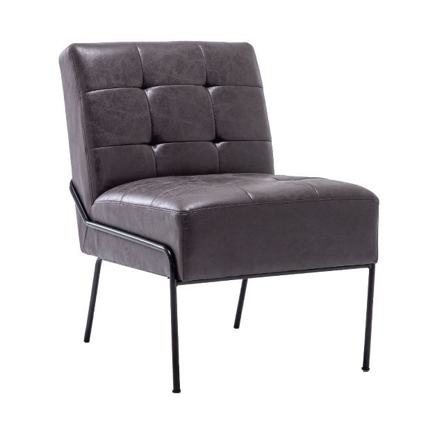 eLuxury Armless Tufted Accent Chair | Target