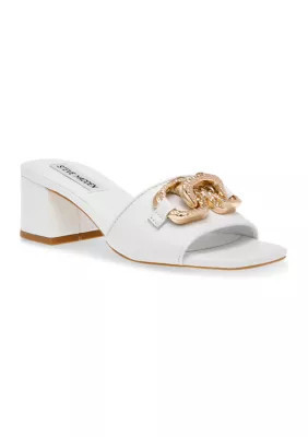 Steve Madden Women's Santana Sandals, White, 9.5M | Belk