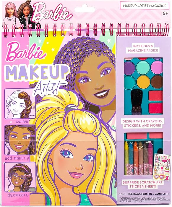 Horizon Group USA Barbie Magazine - Create Hair & Makeup Looks with 130+ Stencils, 180+ Stickers,... | Amazon (US)