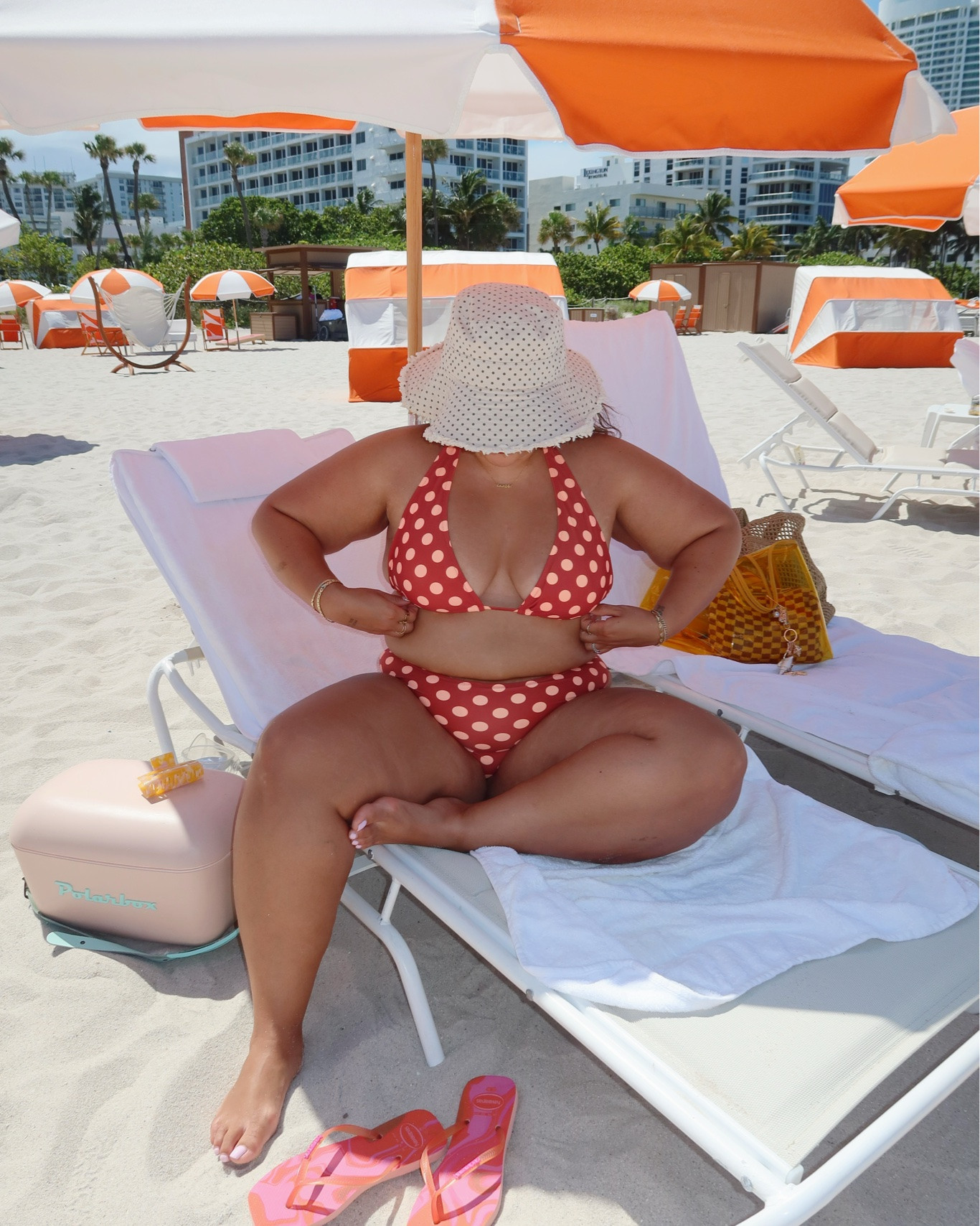 bikini mami miamiiii 👙✨ wearing size XL in the top & bottom of the polka dot bikini (color is sold out but they have a few diff ones)

#LTKootd #LTKSwim #LTKMidsize