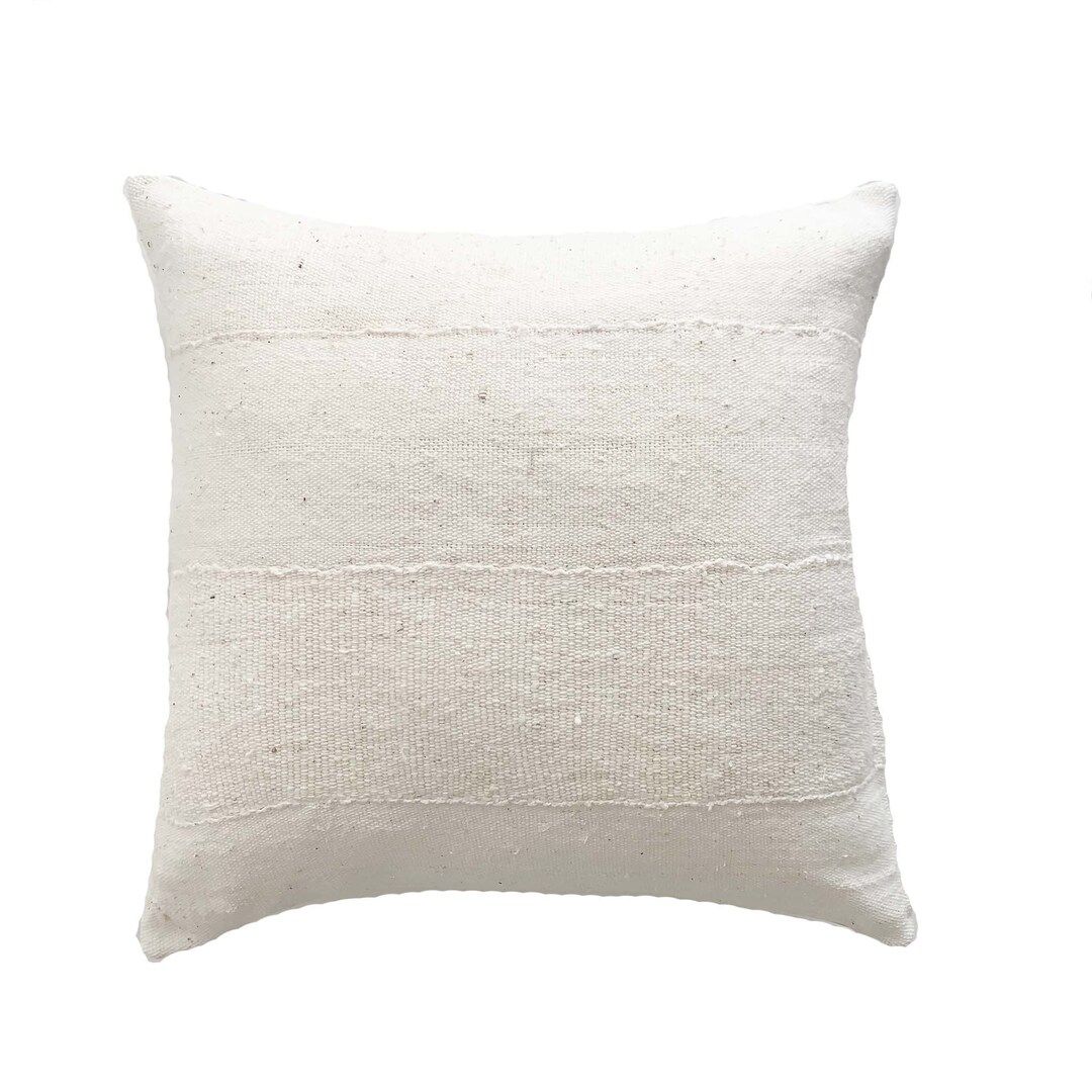 White Mud Cloth Pillows, Many Sizes, Boho Pillows, Authentic Mud Cloth Pillows, Mud Cloth Lumbar,... | Etsy (CAD)