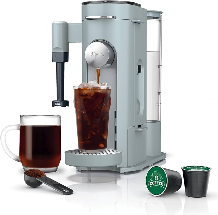 Ninja Pods & Grounds Specialty Single-Serve Coffee Maker, K-Cup Pod Compatible, Built-In Milk Fro... | Amazon (US)