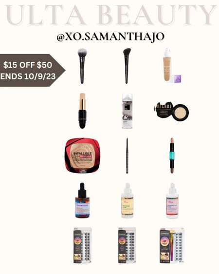 Ulta Sale $15 off $50

Easy false lashes - diy lash extensions - skincare - beauty favorites- make up - dry shampooo

#LTKfindsunder50 #LTKsalealert #LTKbeauty