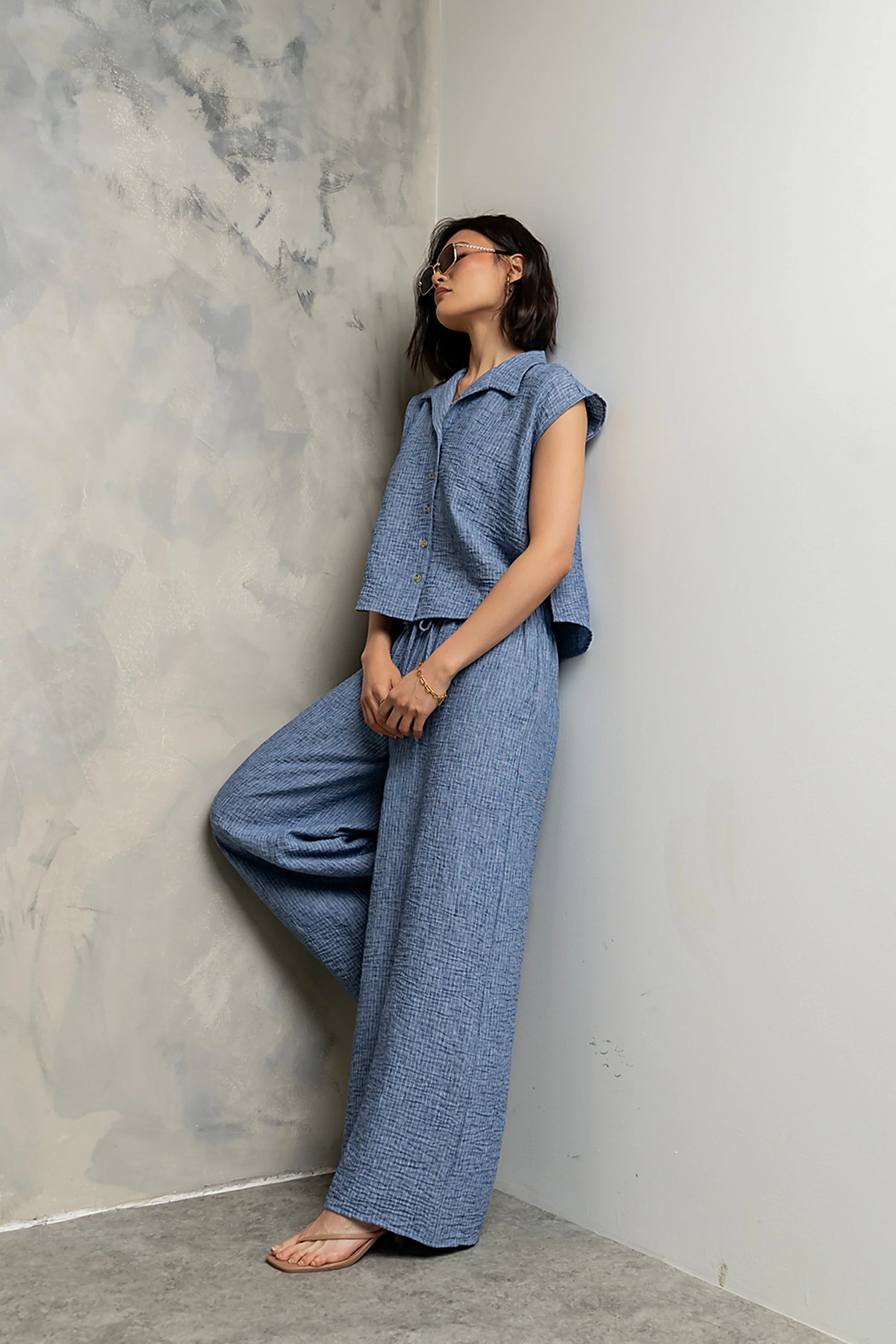 Sammie Striped Button Up | Böhme US