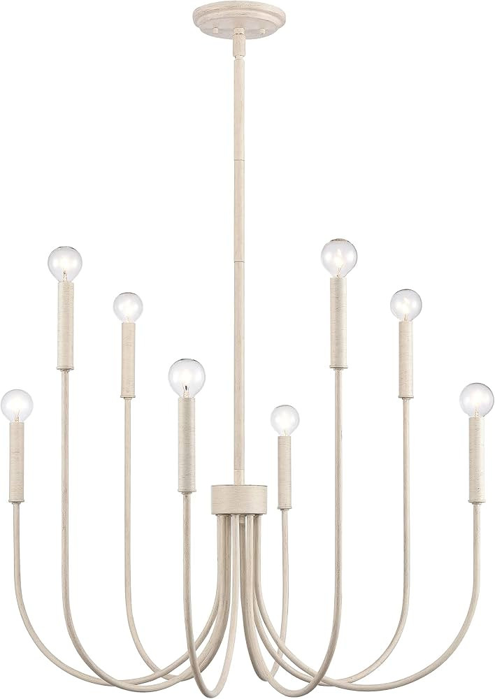 Elk Home Ulla 8-Light Chandelier - in Antique White Finish, 28-Inch Wide, Transitional Style | Amazon (US)