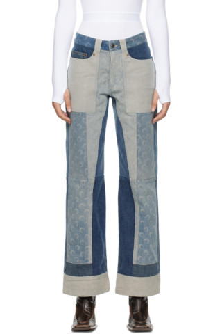 Blue Regenerated Jeans | SSENSE