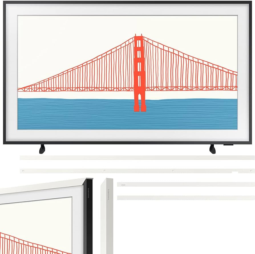 SAMSUNG QN55LS03AAFXZA 55 Inch The Frame QLED 4K Smart TV Bundle 55 inch The Frame Customizable B... | Amazon (US)