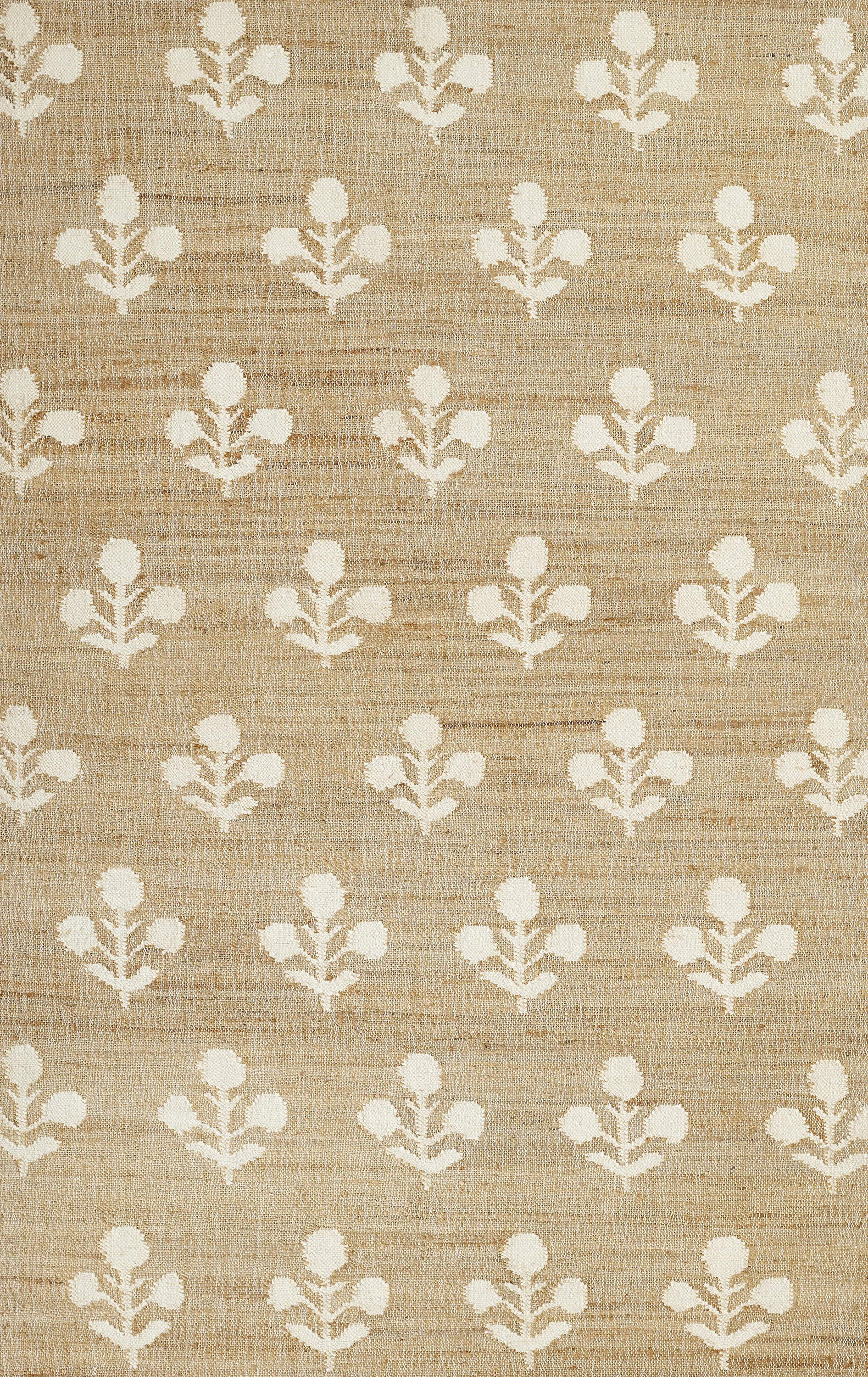 Erin Gates by Momeni Orchard Bloom Natural Hand Woven Wool and Jute Area Rug | Perigold