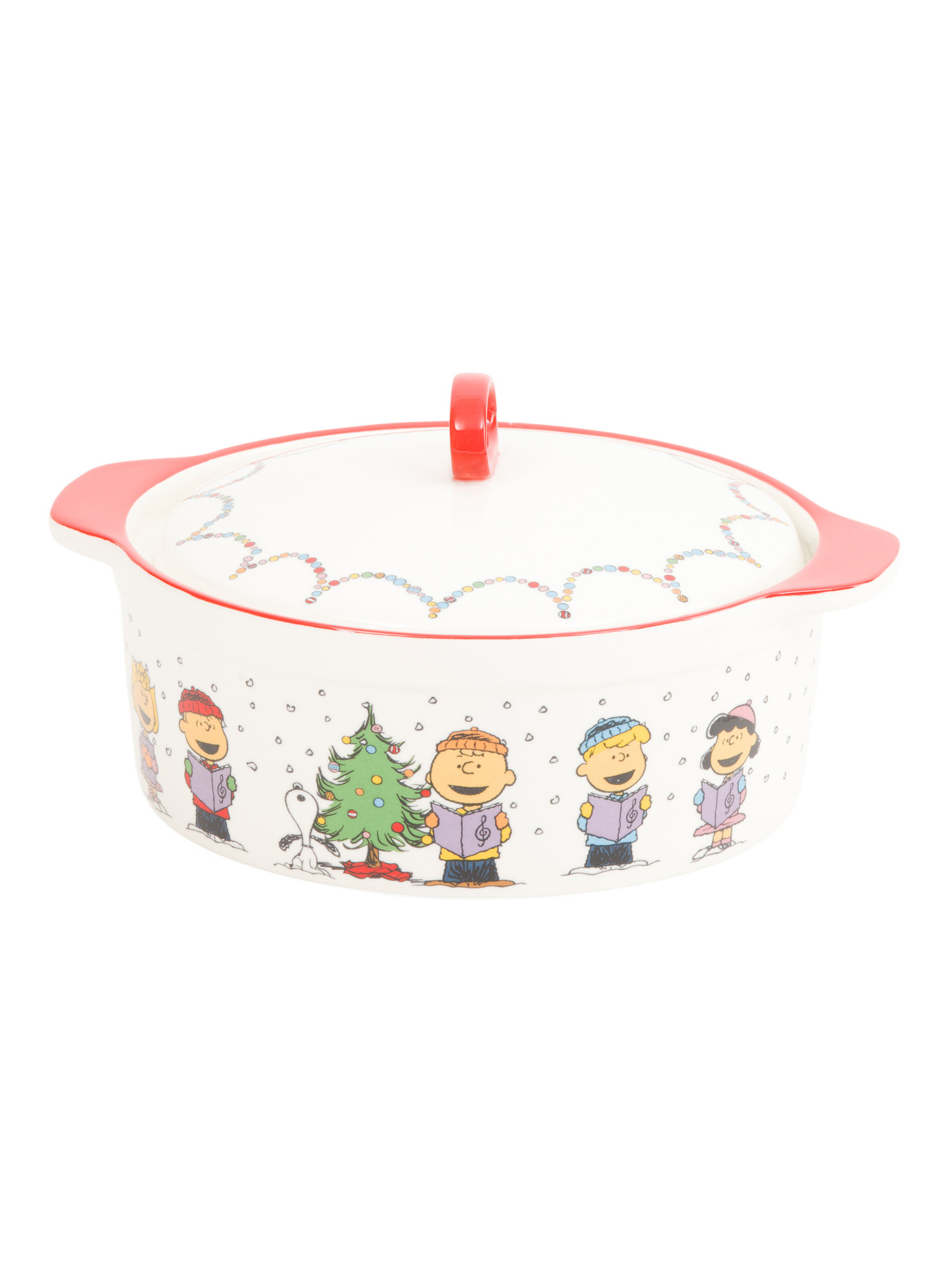 12in Caroling Gang Casserole Dish | TJ Maxx