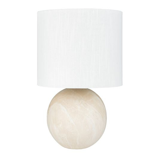 Vogel Ivory Marbled Ceramic Orb Table Lamp by World Market | World Market