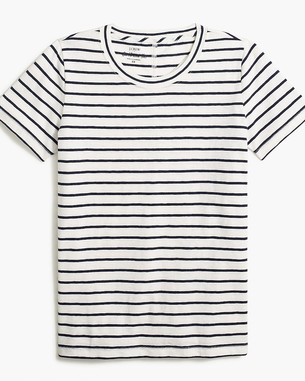 Striped girlfriend crewneck tee | J.Crew Factory