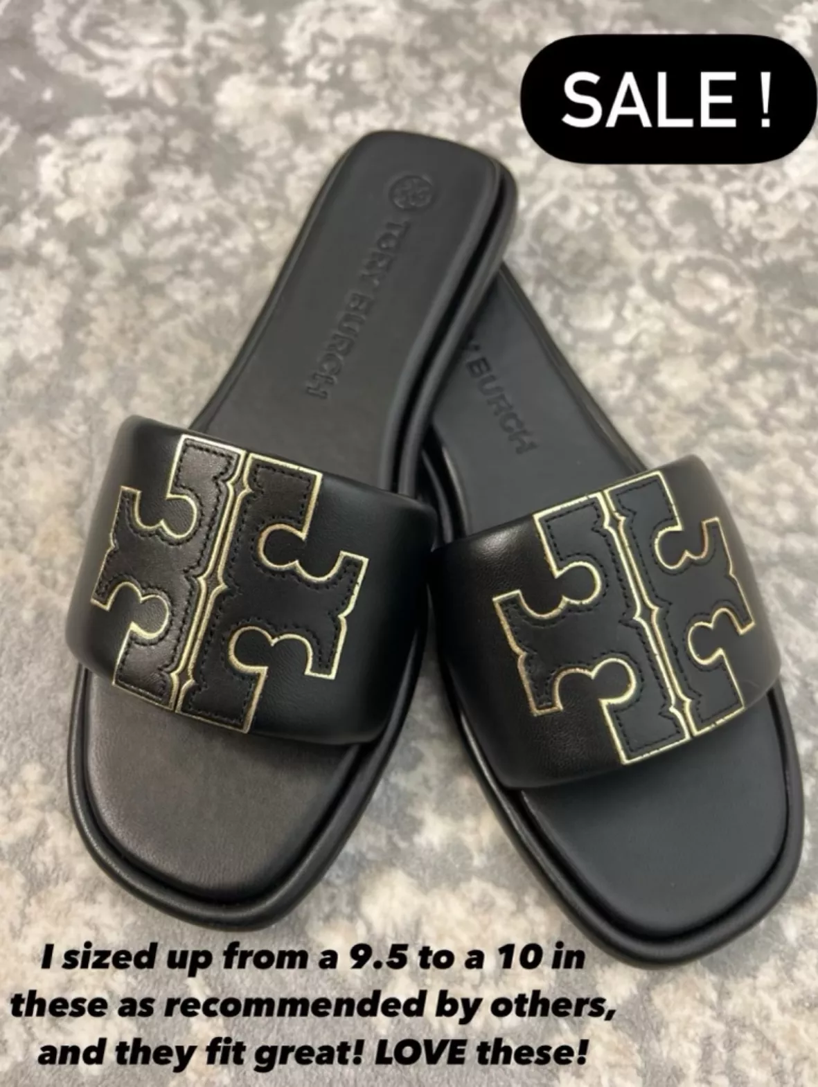 Tory Burch Black & Golden Double-T … curated on LTK