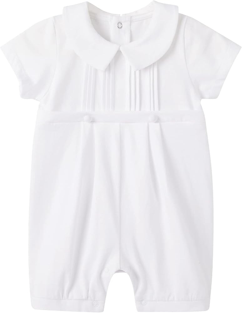 pureborn Unisex Baby Jumpsuit Infant Boys Girls Cotton Spring Fall Romper One-Piece Coverall Bapt... | Amazon (US)