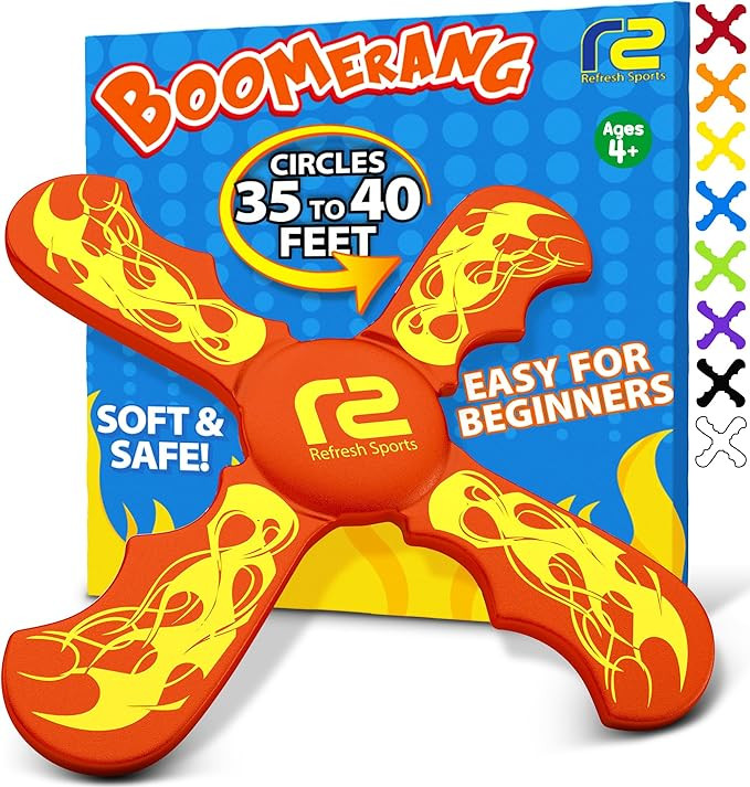 Boomerang for Kids - Toys For Ages 8-13 Boys & Girls - Fun & Easy To Use - Easter Basket Stuffers... | Amazon (US)