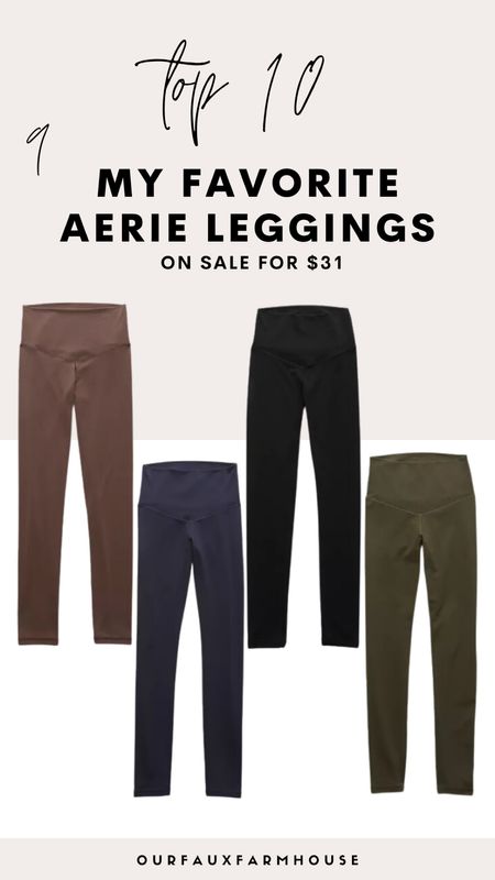 My all time favorite leggings. Aerie find and on sale today for $31! 