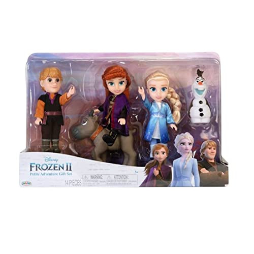 Disney Frozen 2 Petite Dolls Gift Set - Includes Elsa, Anna, Kristoff, Olaf & Sven! 6 inches | Amazon (US)