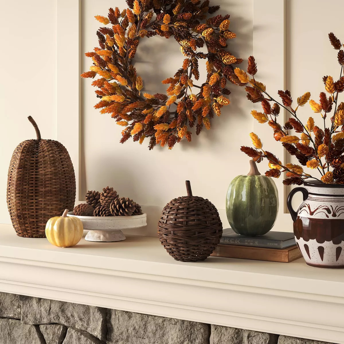 16" Midtone Woven Fall Pumpkin - Threshold\u2122 | Target