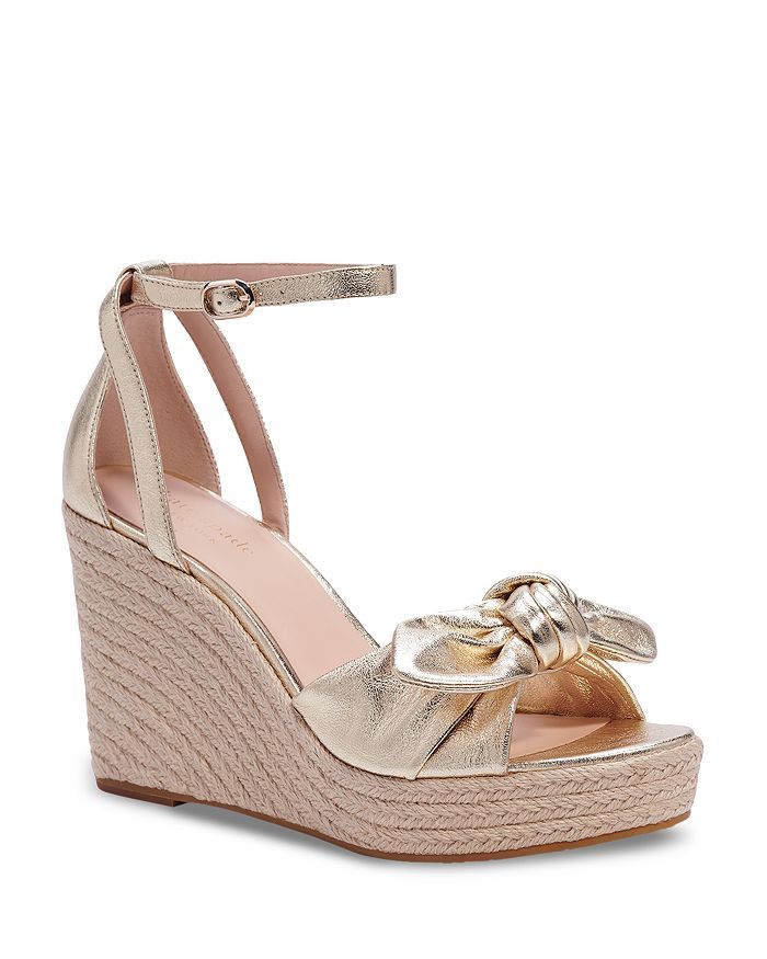 Women's Tianna Almond Toe Knotted Bow Espadrille Wedge Sandals | Bloomingdale's (US)
