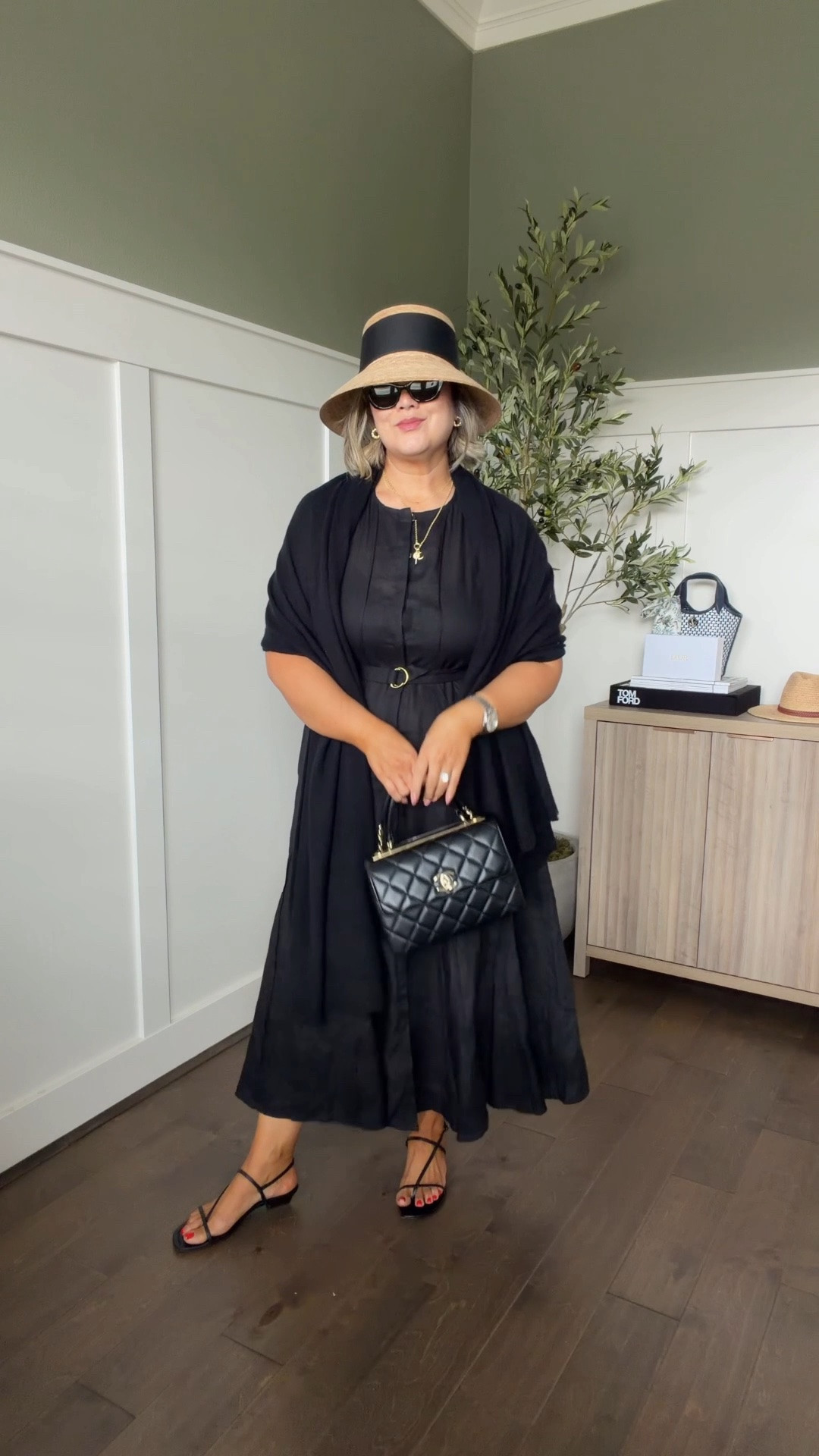 I’m wearing a large in the dress—it’s a 100% linen and beautifully fitted for a curvy woman. I had no issues with the bust or the stomach. 

Hats are super old, I’ll link similar. The black sandals I’ve had for years and are super comfortable! They run TTS.

#LTKSaleAlert #LTKOver40 #LTKootd