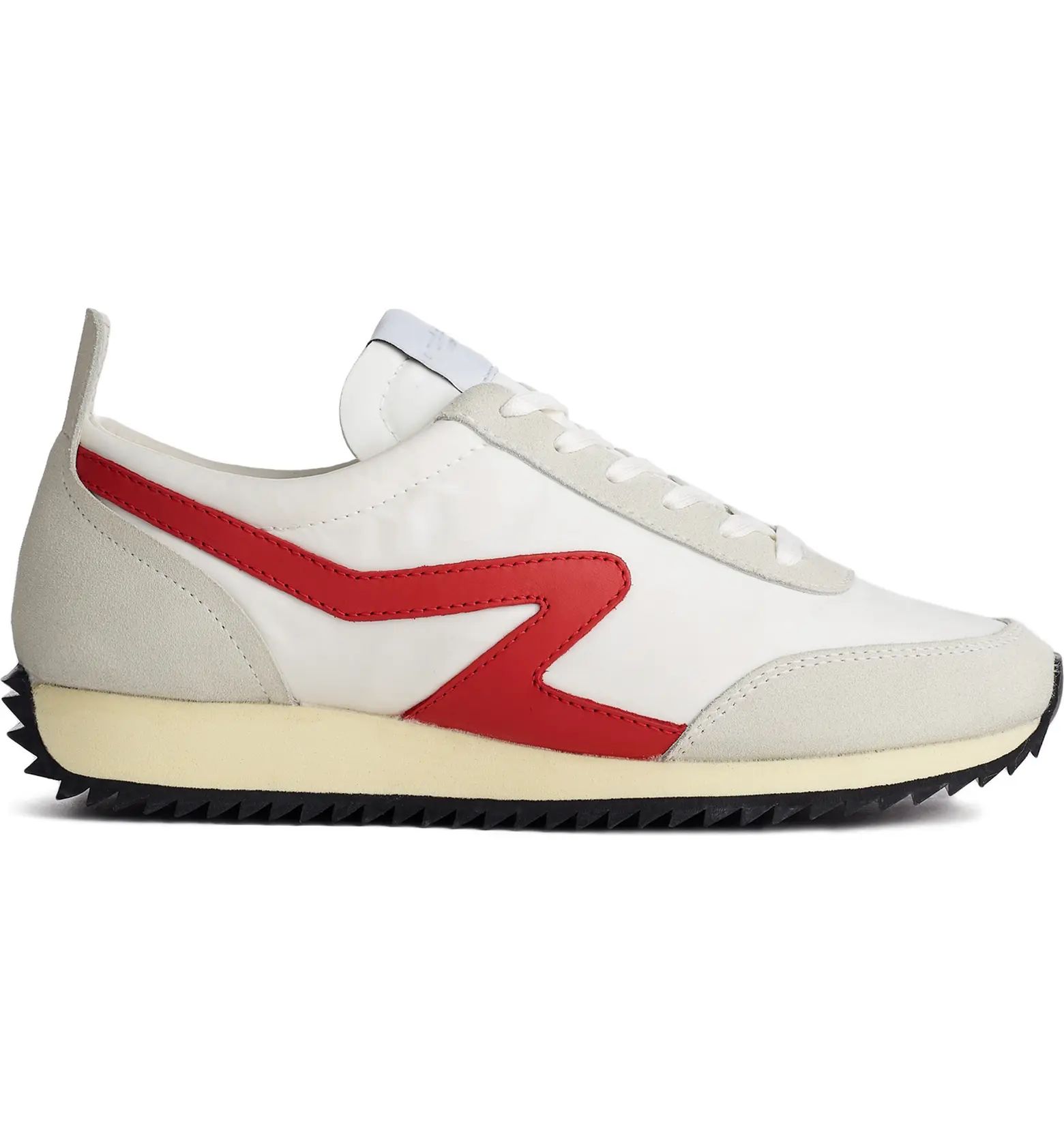Recycled materials cinch the retro-runner cred of a sneaker that pairs a raw-edge foam tongue wit... | Nordstrom