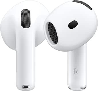 Apple AirPods 4 Wireless Earbuds, Bluetooth Headphones, Personalised Spatial Audio, Sweat and Wat... | Amazon (UK)