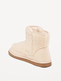 Faux Suede-Trimmed Sherpa Boots for Women | Old Navy (CA)