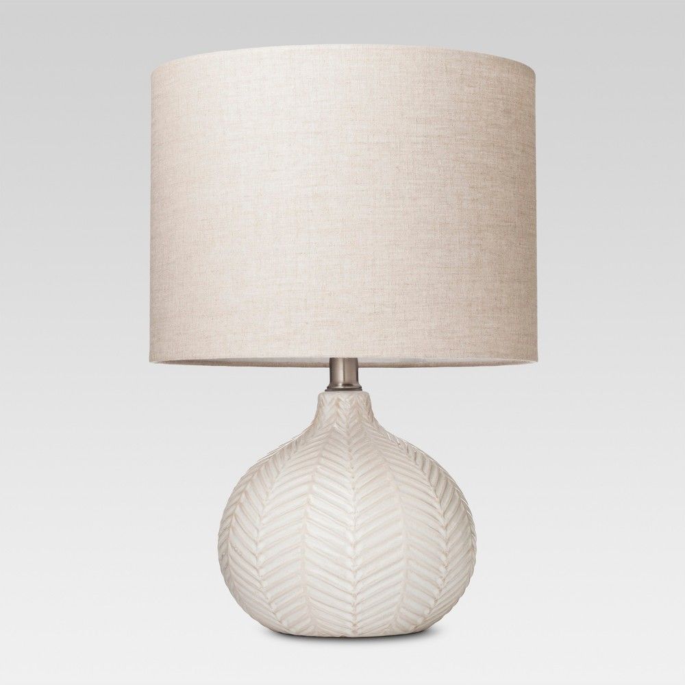 Textured Ceramic Accent Lamp Cream (Lamp Only) - Threshold | Target