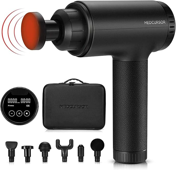 Medcursor Heated Massage Gun Deep Tissue Percussion Massager for Athletes Handheld Electric Muscl... | Amazon (US)