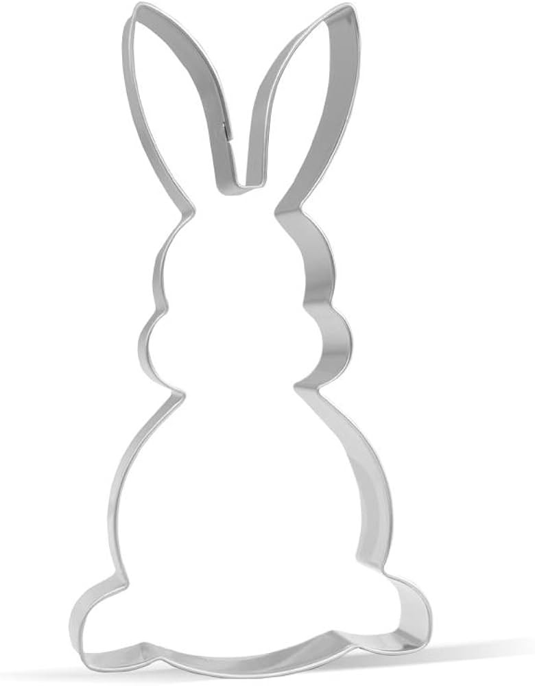 5 inch Easter Bunny Cookie Cutter - Stainless Steel | Amazon (US)
