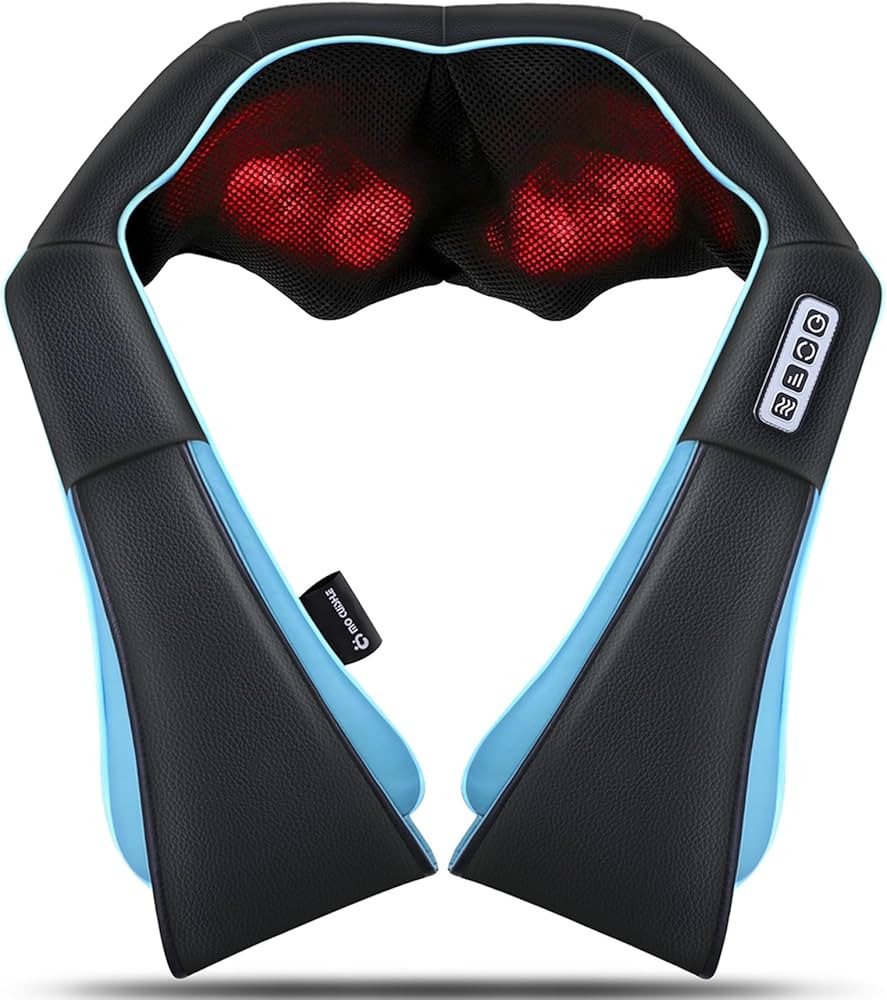 Mo Cuishle Shiatsu Back Shoulder and Neck Massager with Heat, Electric Deep Tissue 4D Kneading Ma... | Amazon (US)