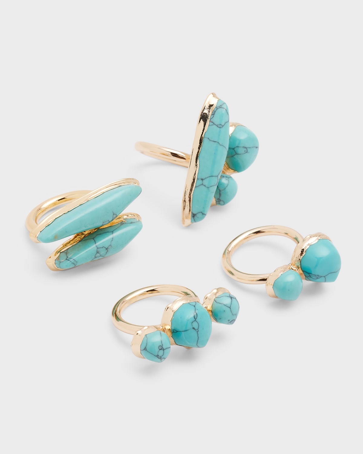 Suri Turquoise Rings, Set of 4 | Neiman Marcus