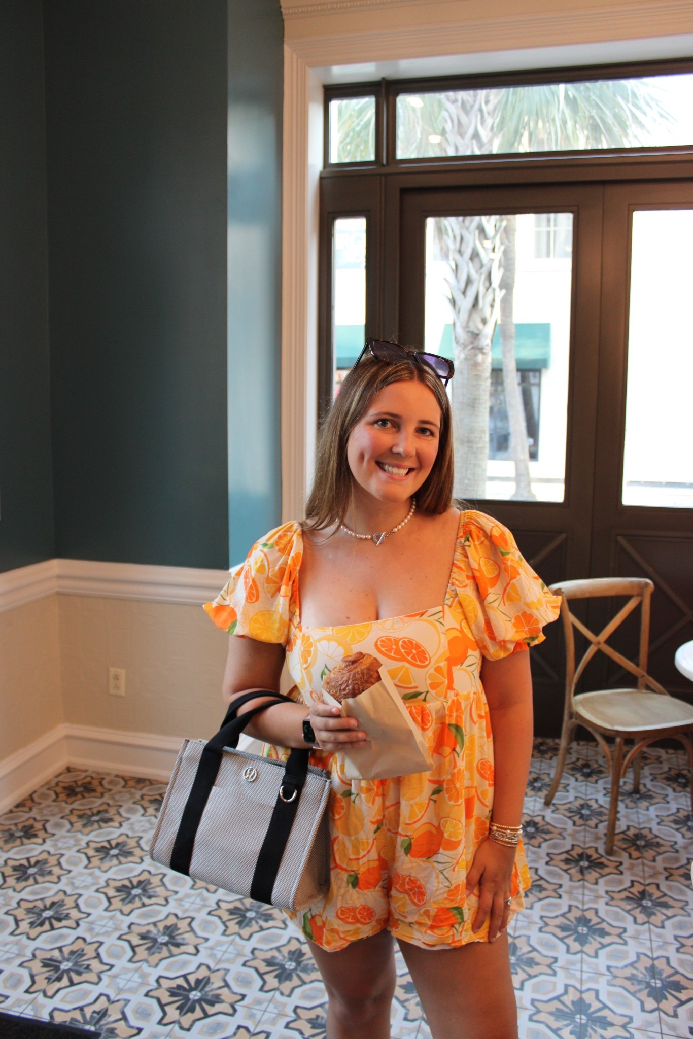 Charleston ootd🧡love this orange covered romper! Perfect for summer shopping 

#LTKBeauty #LTKStyleTip #LTKTravel